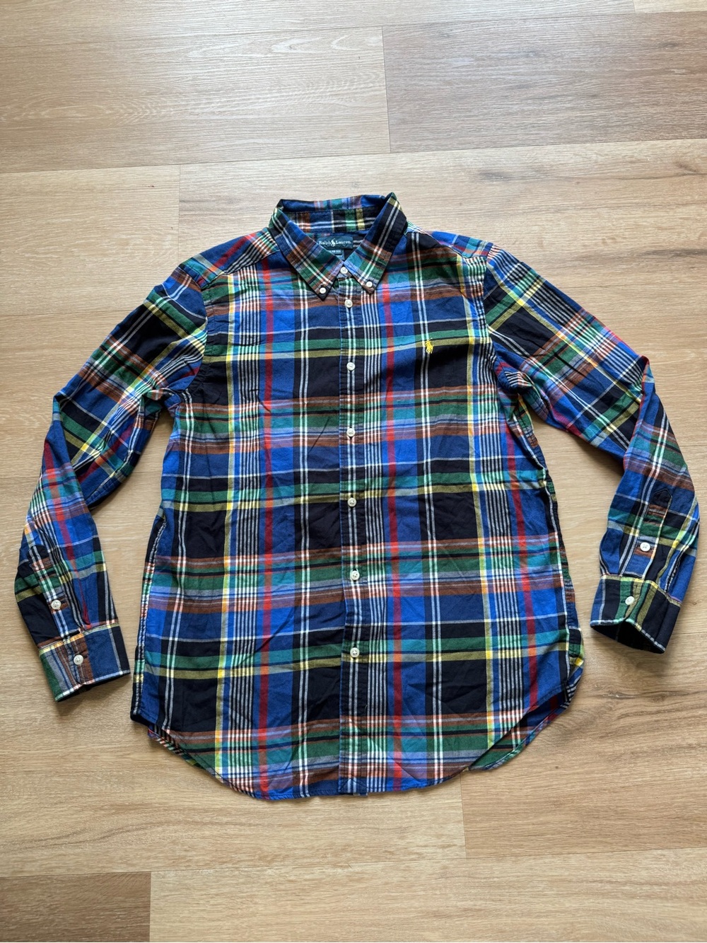 Polo by Ralph Lauren Blue Multicolor Plaid Button-Down Shirt